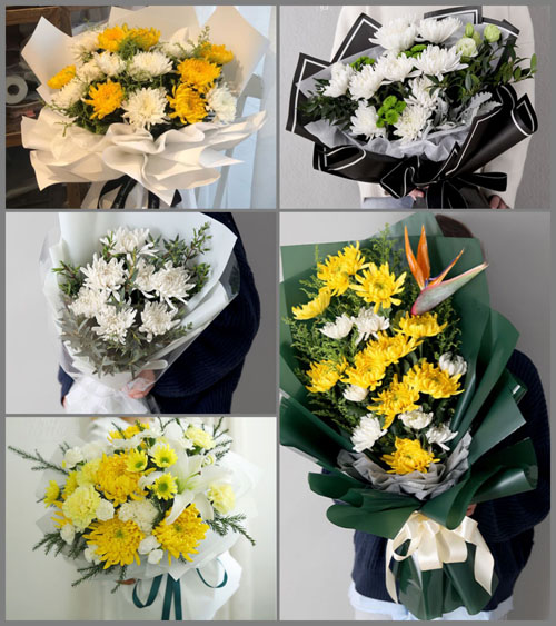 山东莱芜莱城区高庄街道南十里河村白事花束代送